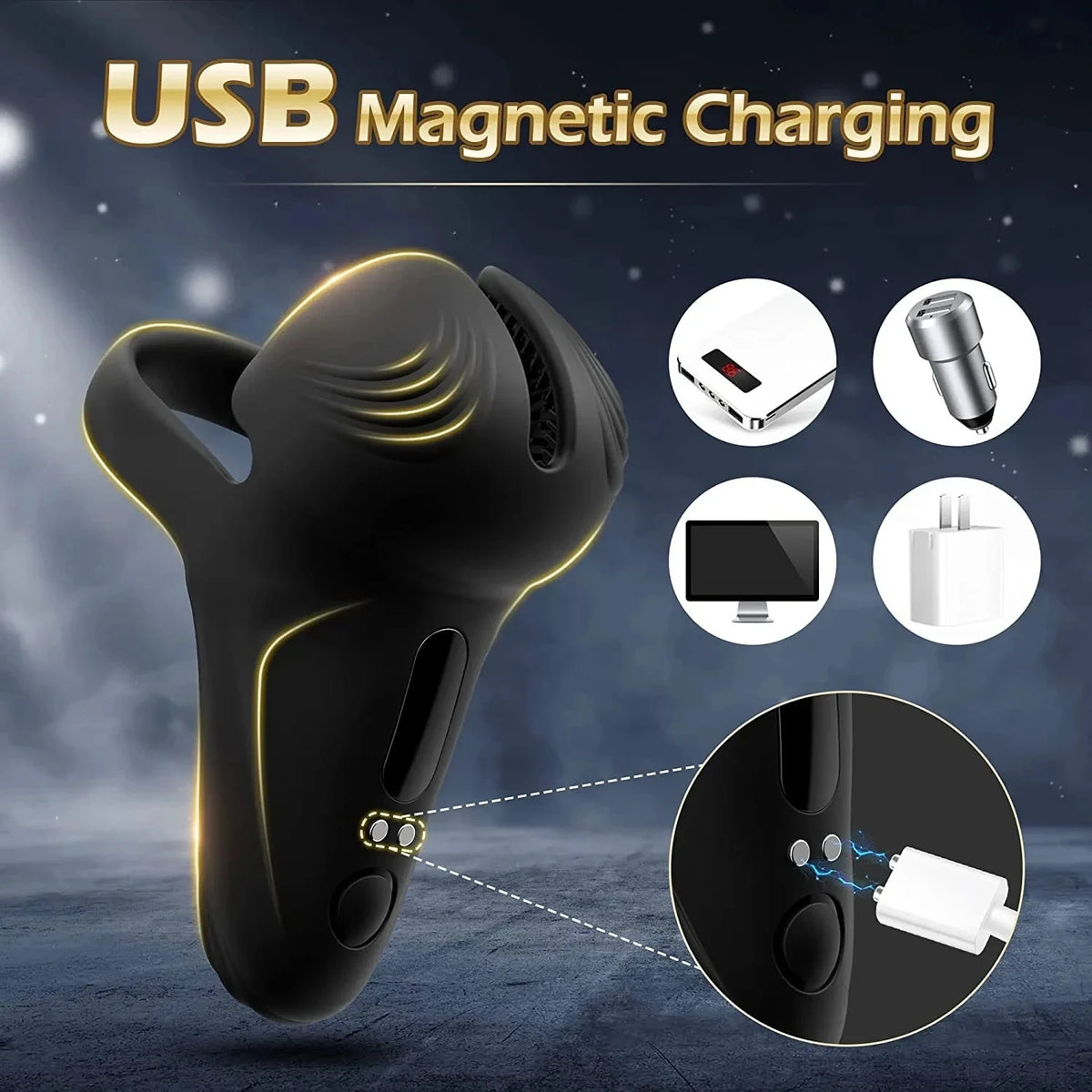 Remote-Control Vibrating Penis Ring
