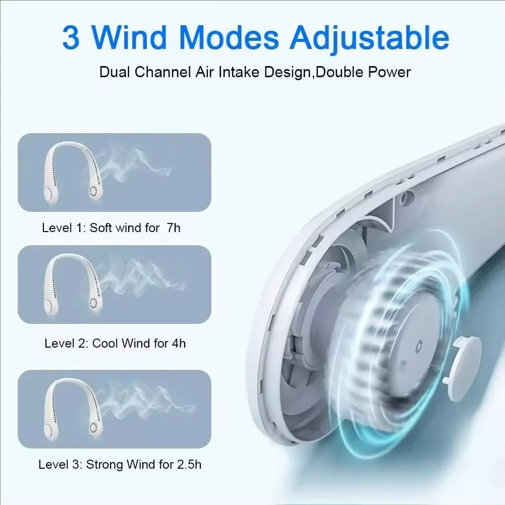 Rechargeable Bladeless Neck Fan