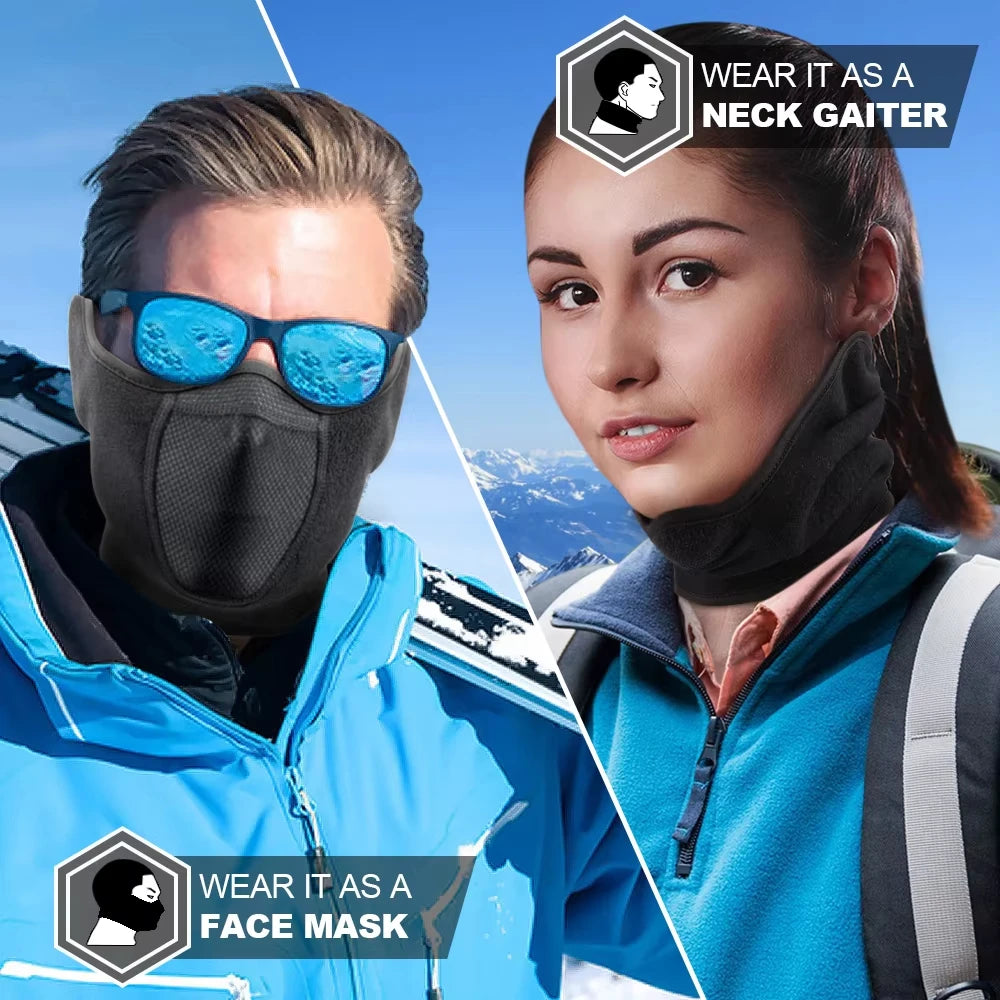 Thermal Fleece Face Mask for Cycling & Winter Sports