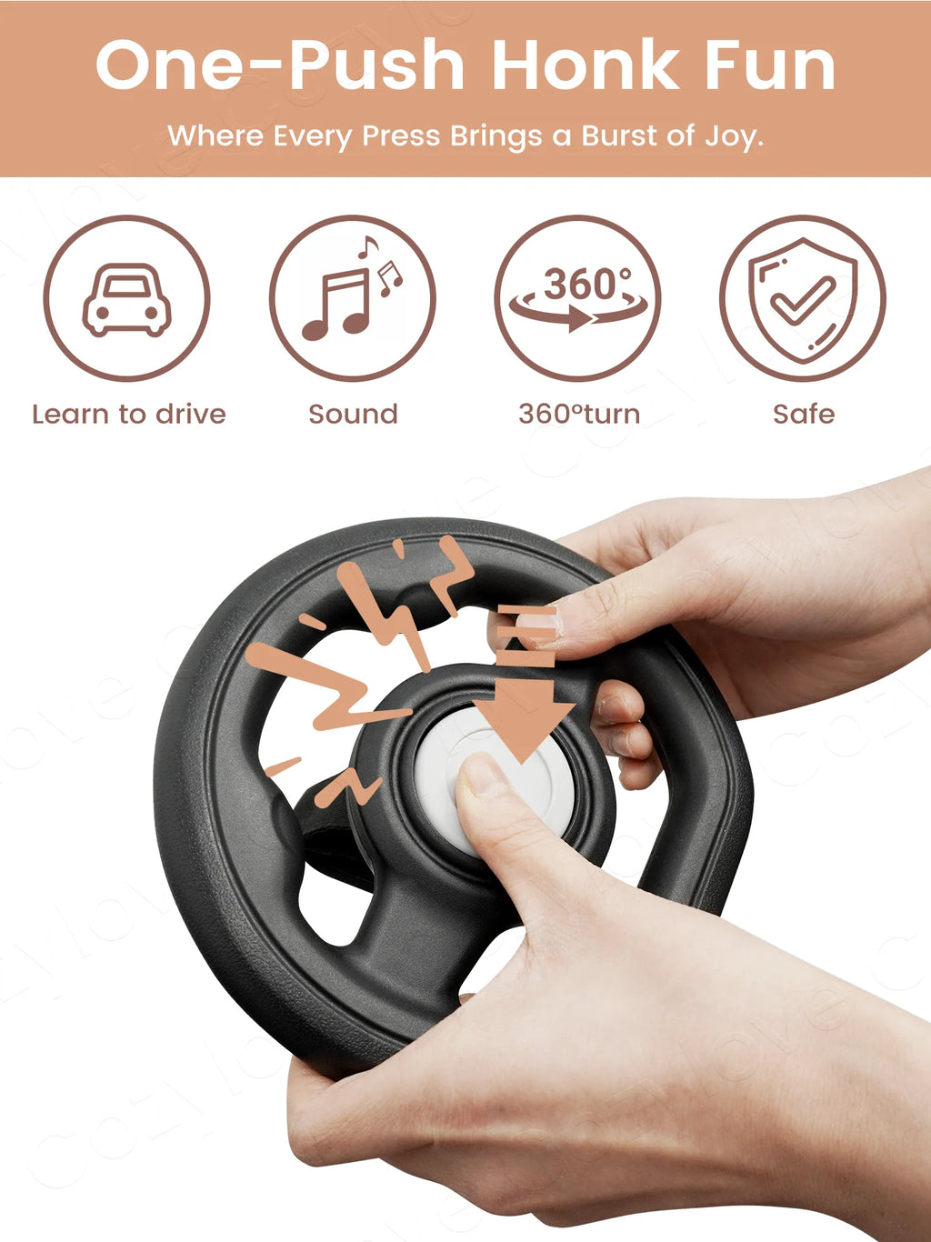 Toddler Stroller Steering Wheel Attachment
