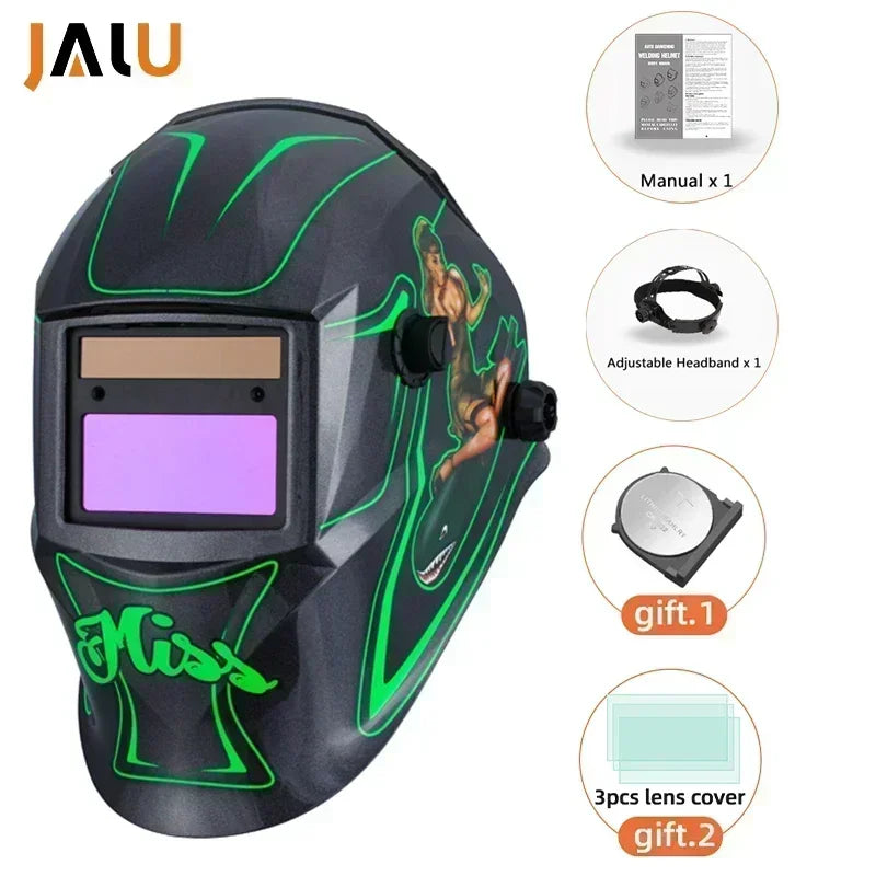 JALU Solar Auto-Darkening Welding Helmet