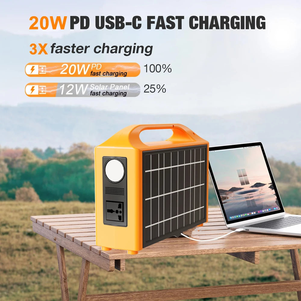 100W Portable Power Station – 76.8Wh