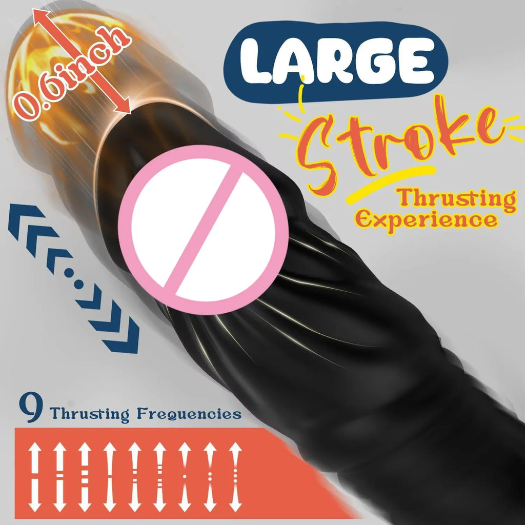 Prostate Massage Vibrating Dildo with Cock Ring