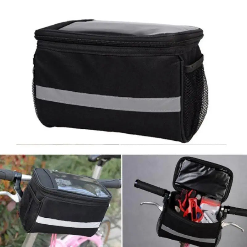 Bicycle Handlebar Bag with Phone Storage