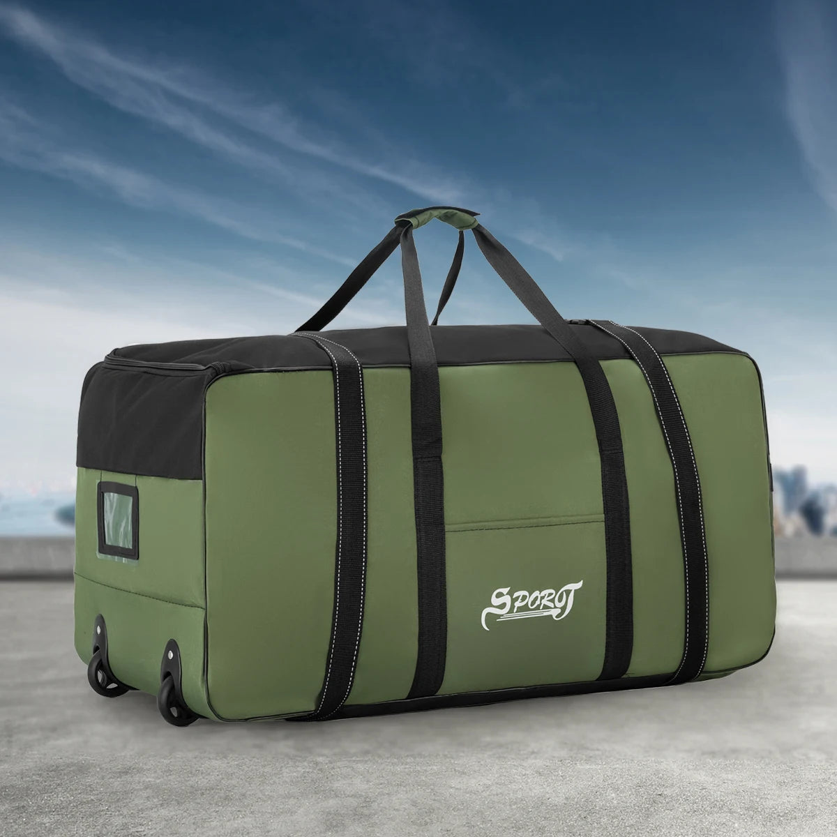 Large Camping & Travel Storage Bag with Wheels