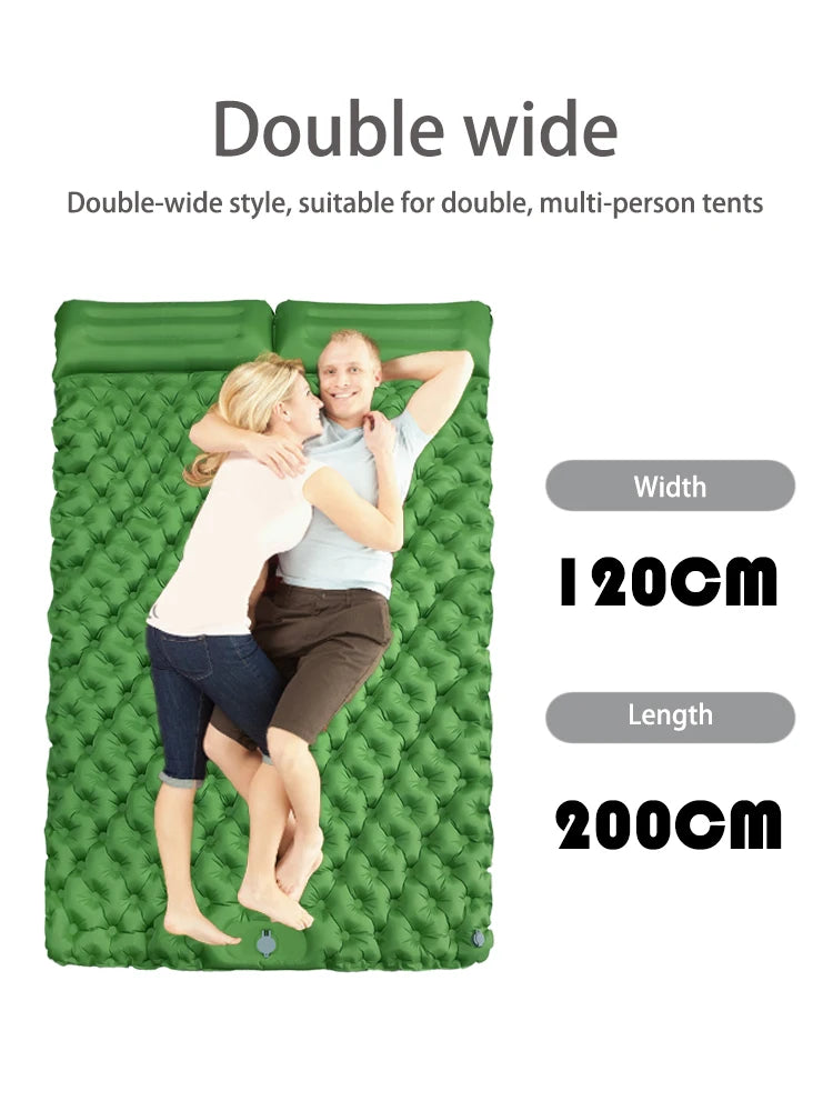 Outdoor Camping Double Inflatable Mattress Extra