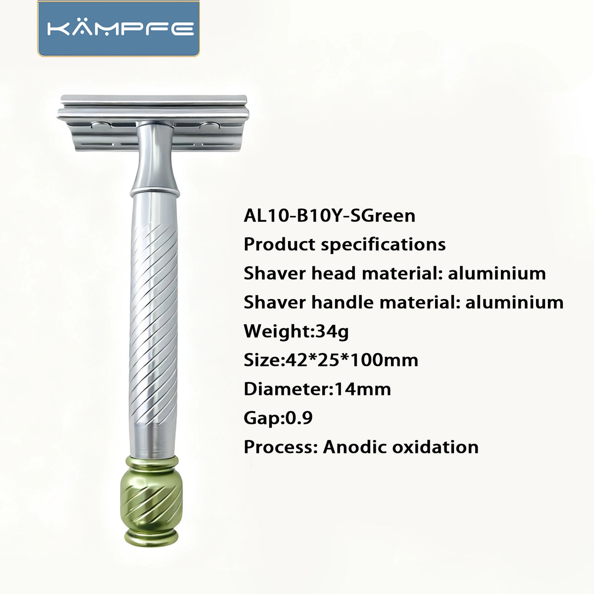 KAMPFE Aluminium Double-Edge Safety Razor