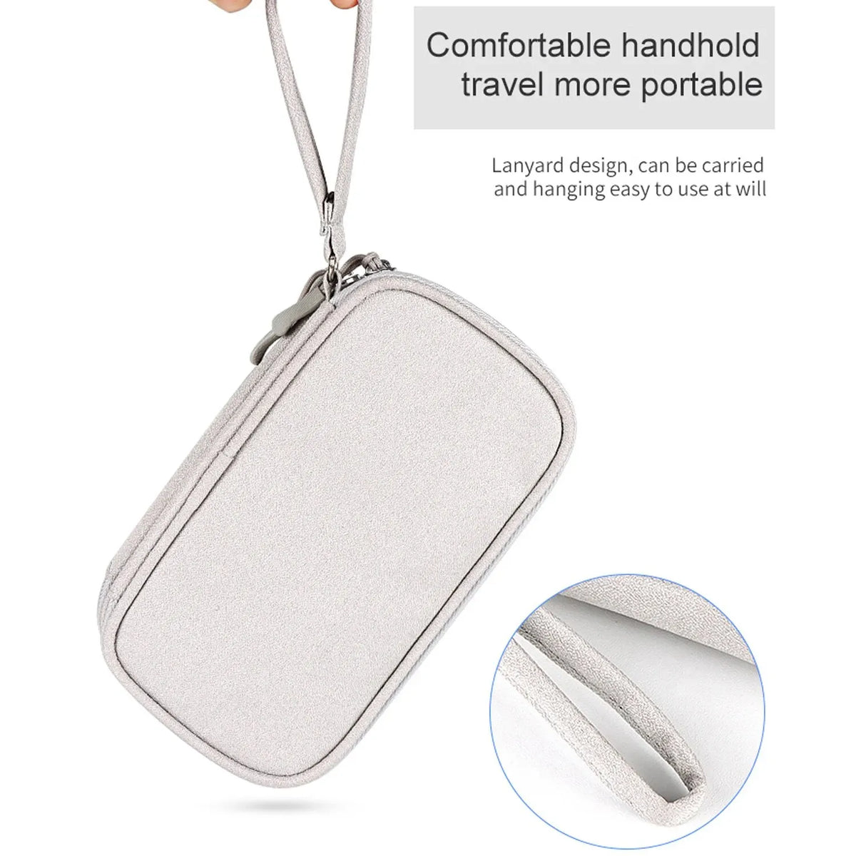 Waterproof Data Cable & Charger Storage Bag – Travel Organizer