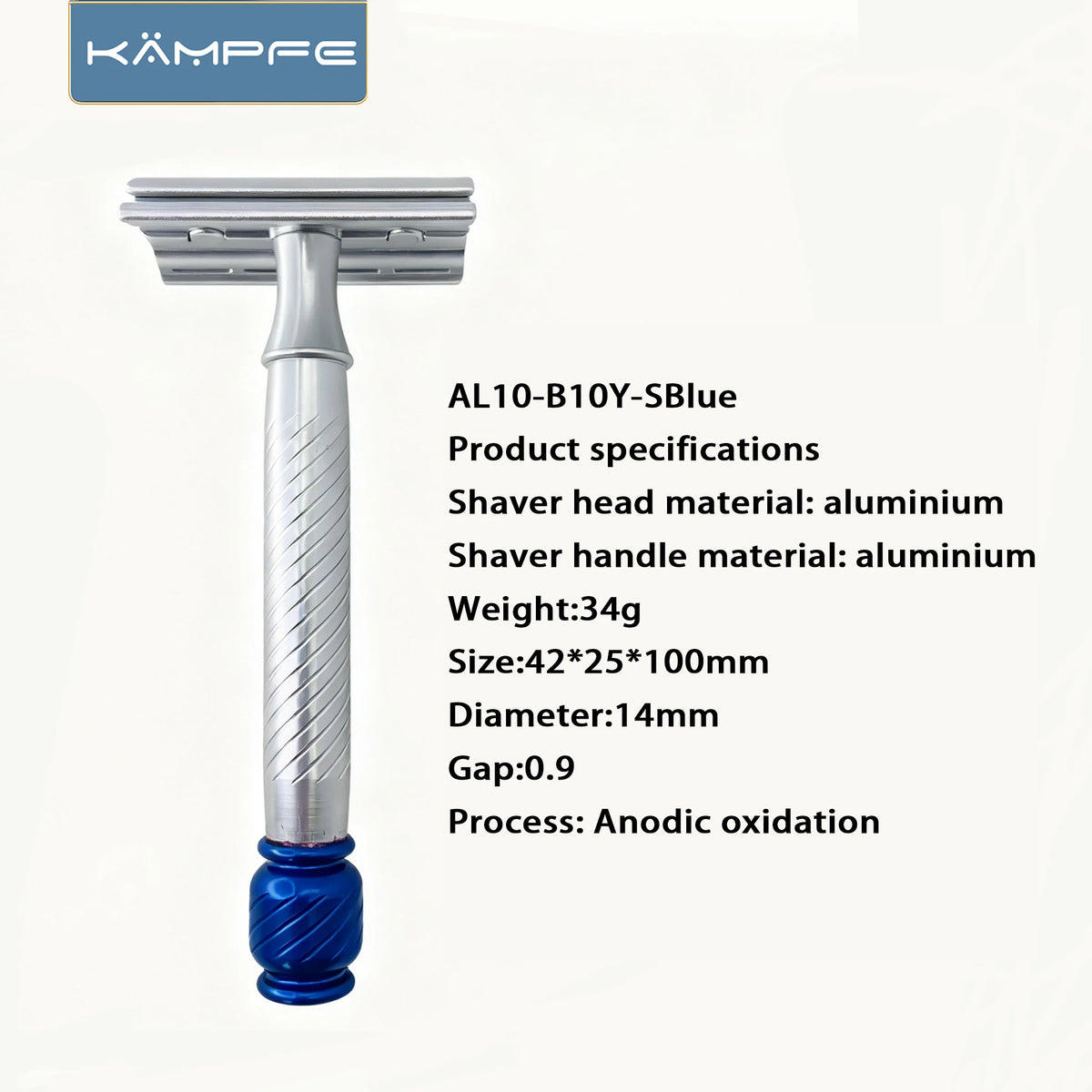 KAMPFE Aluminium Double-Edge Safety Razor