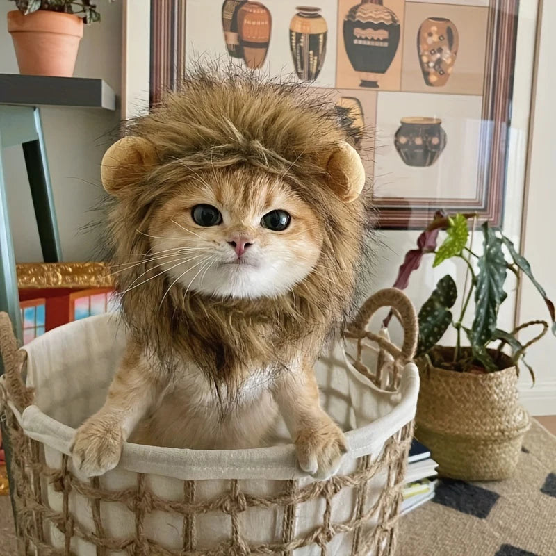 Lion Mane Pet Costume Headpiece