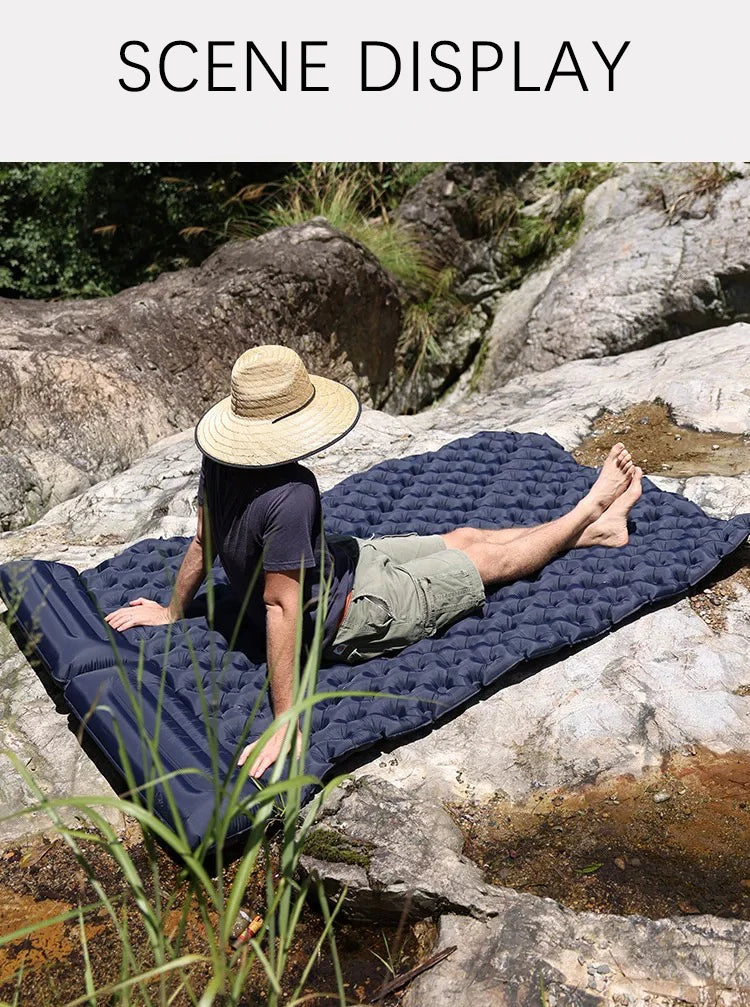 Outdoor Camping Double Inflatable Mattress Extra