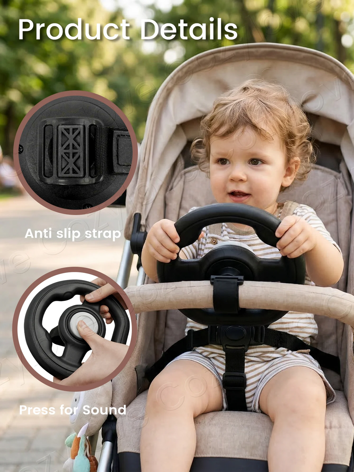 Toddler Stroller Steering Wheel Attachment