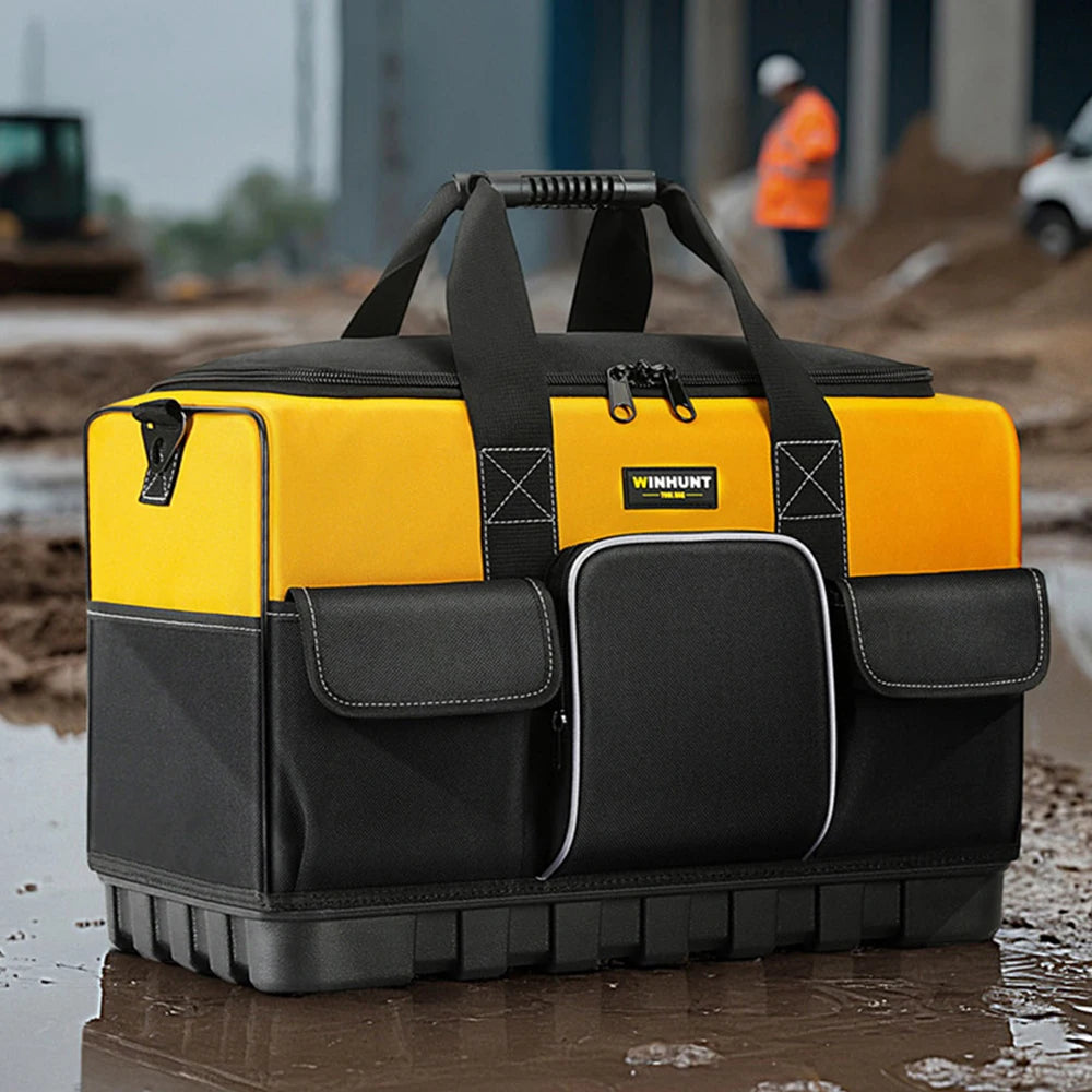 Multi-Pocket Tool Bag – Waterproof Storage Tote with Shoulder Strap