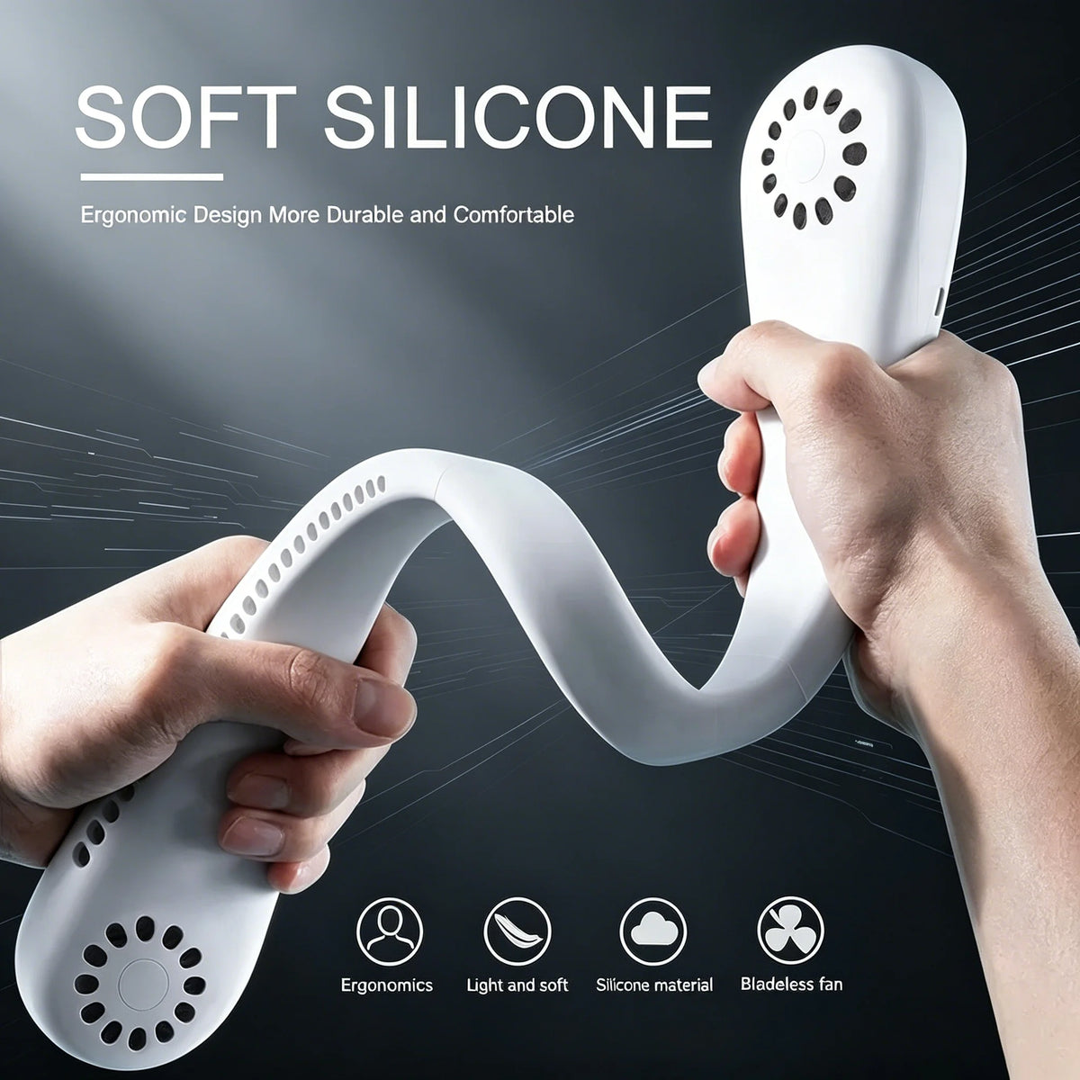 Rechargeable Bladeless Neck Fan