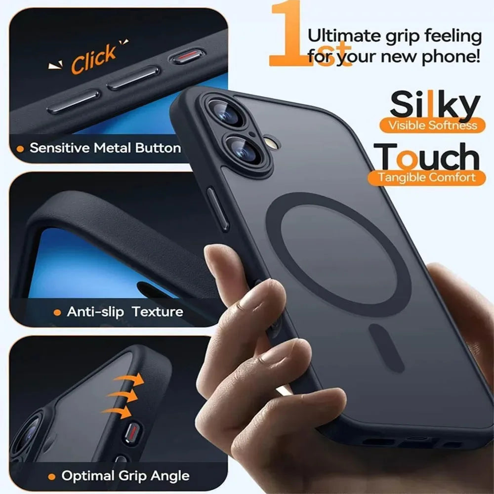 Magnetic Luxury Armor Shockproof Case