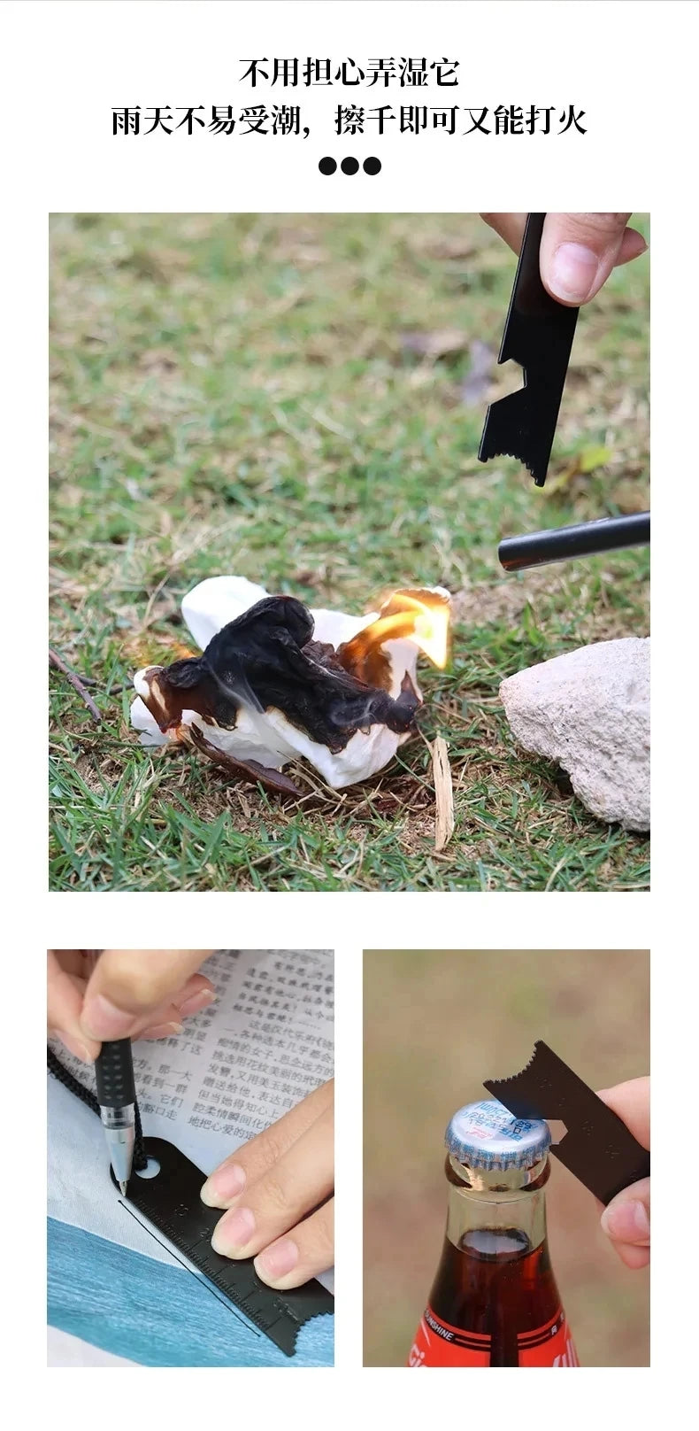 Portable Magnesium Fire Starter for Camping