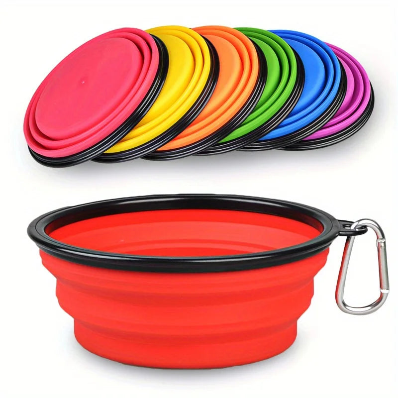 Collapsible Silicone Dog Travel Bowl Food & Water Bowl