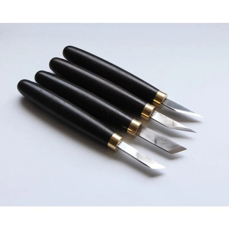 12-Piece Wood Carving Knife Set – Wooden Handle Tools
