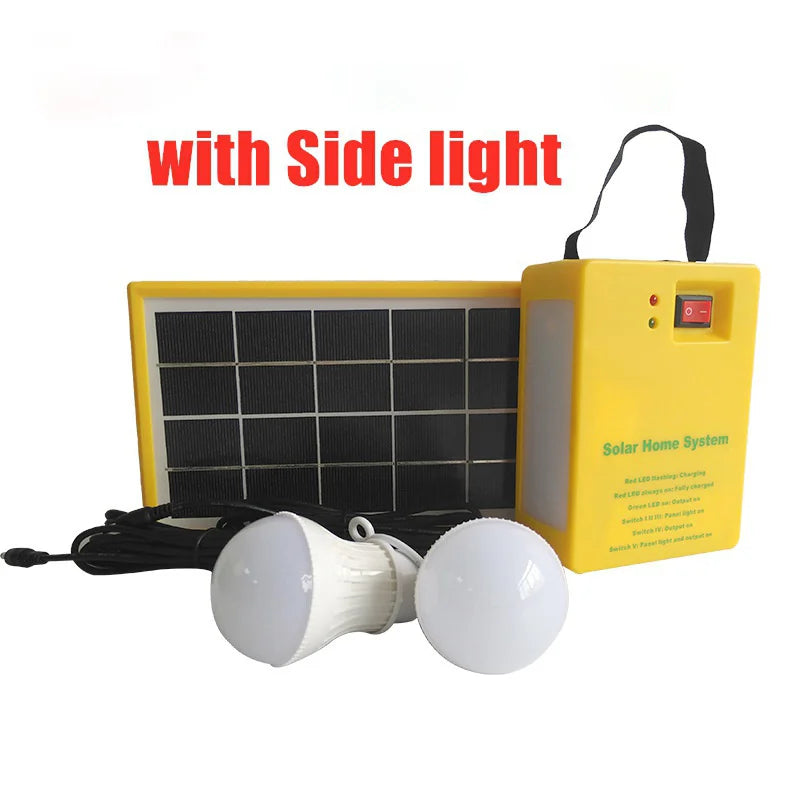 Solar Lighting Kit with 3 LED Bulbs