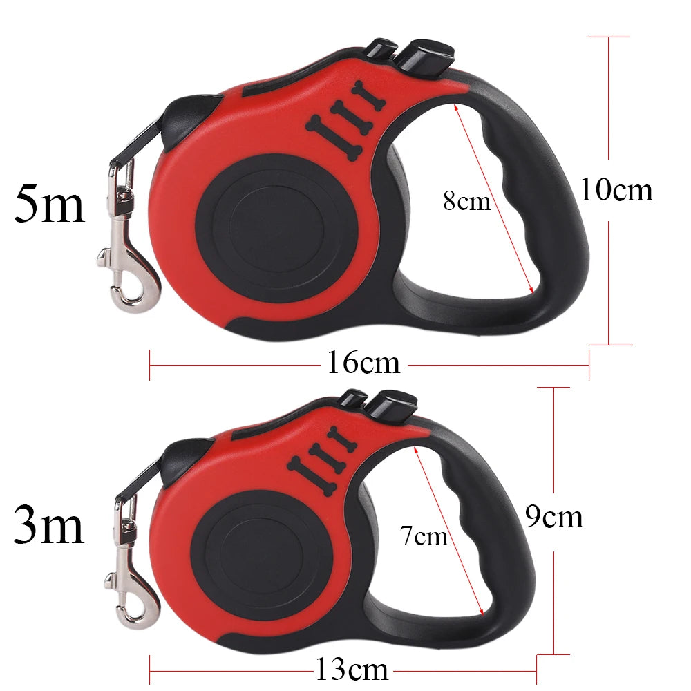 Retractable Dog Leash 3m/5m Adjustable Walking Lead
