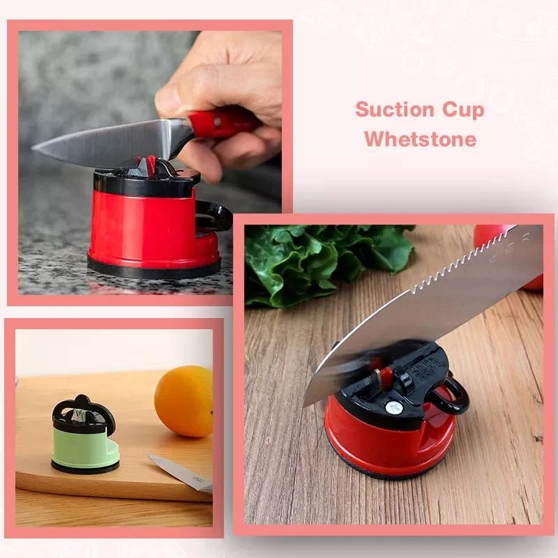 Suction Knife Sharpener – Manual Pull-Through Sharpener