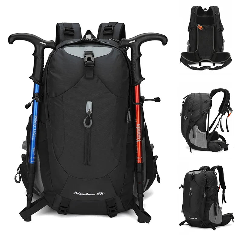MOZHI External Frame Hiking Backpack with Rain Cover