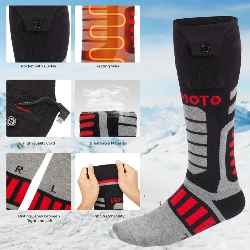 KEMIMOTO Heated Socks with App Control
