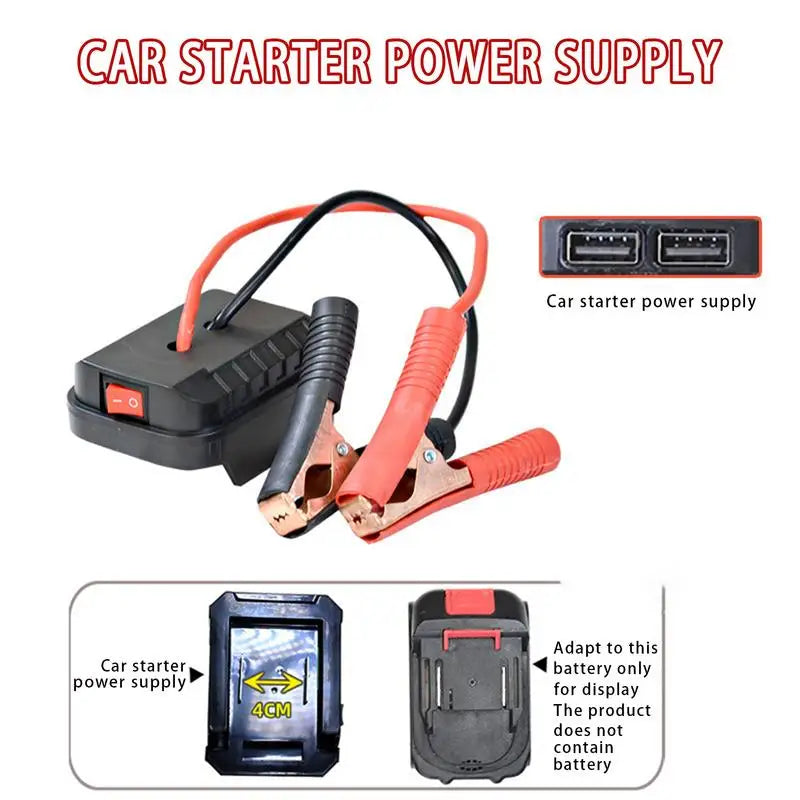Portable Car Battery Jump Starter Compact Emergency Power Pack