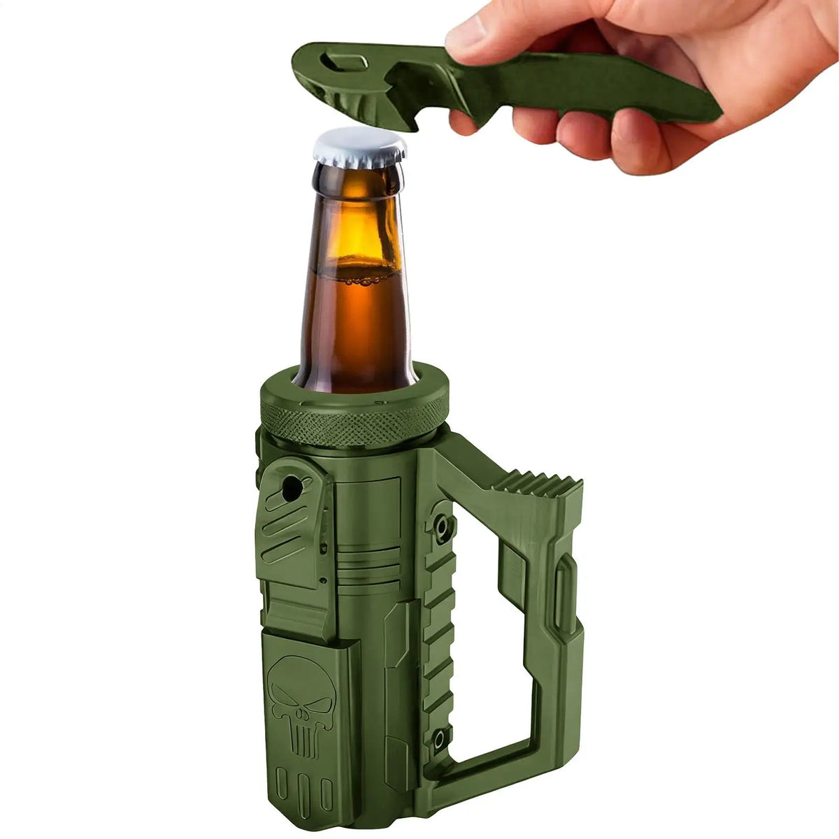 Insulated Beer Can & Bottle Cooler Non-Slip Handle Drink Holder for Camping Picnics Parties, Reusable Portable Sleeve