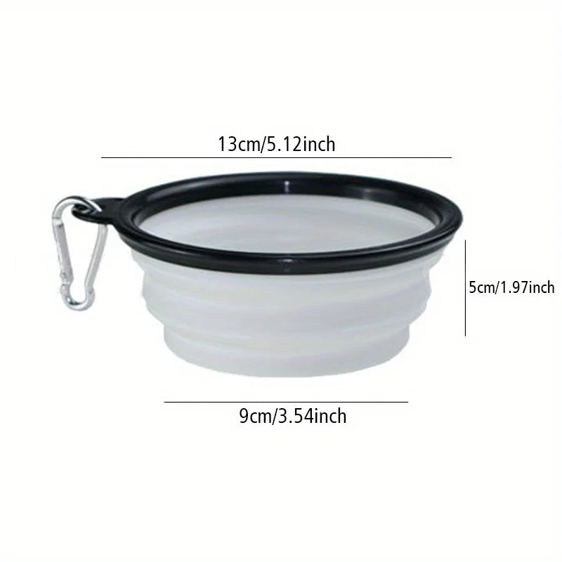 Collapsible Silicone Dog Travel Bowl Food & Water Bowl