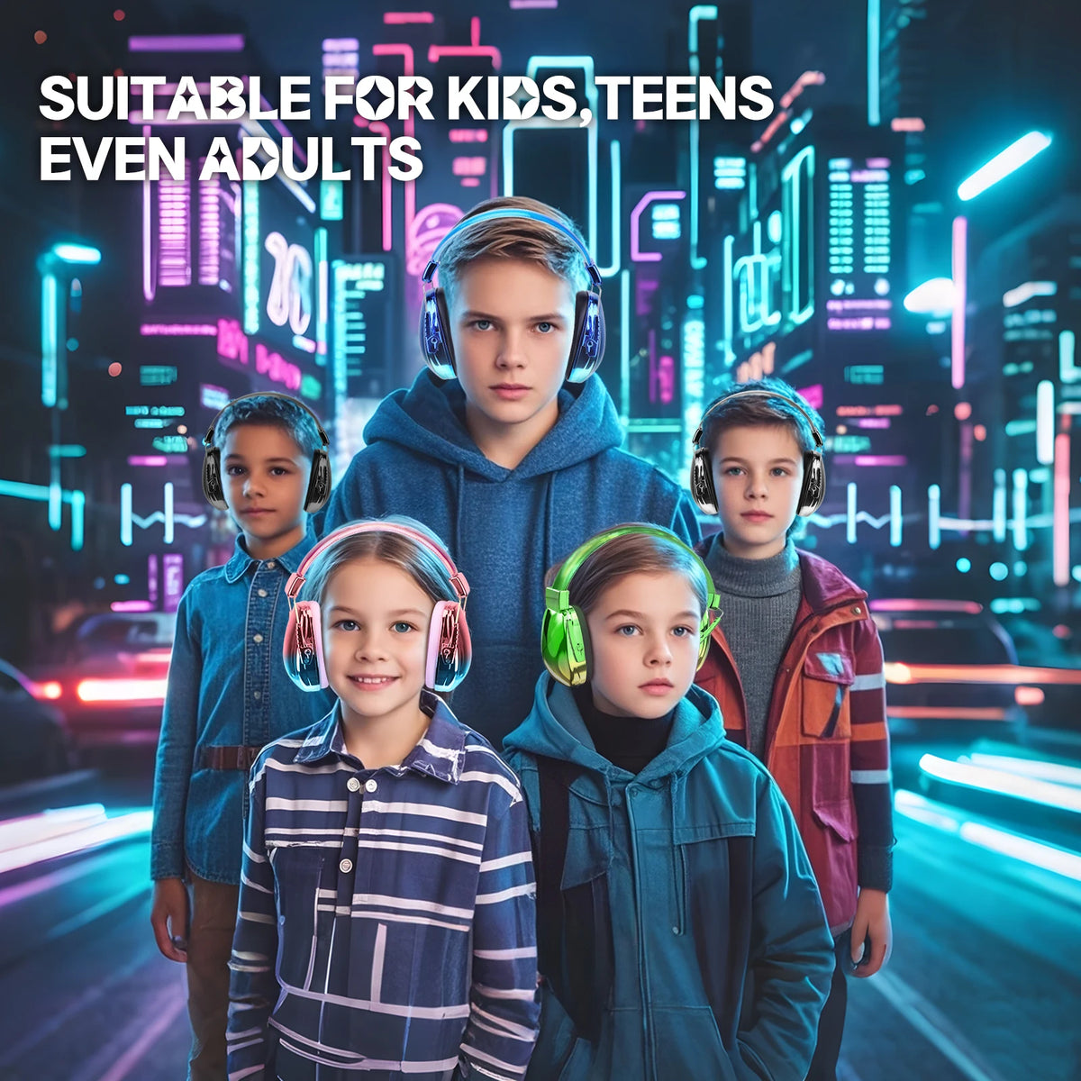 Kids' Noise-Reducing Ear Protection Earmuffs 25dB