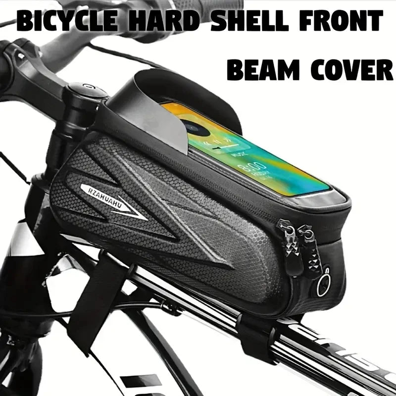 Bicycle Frame Bag with Lid Cycling Storage Pouch