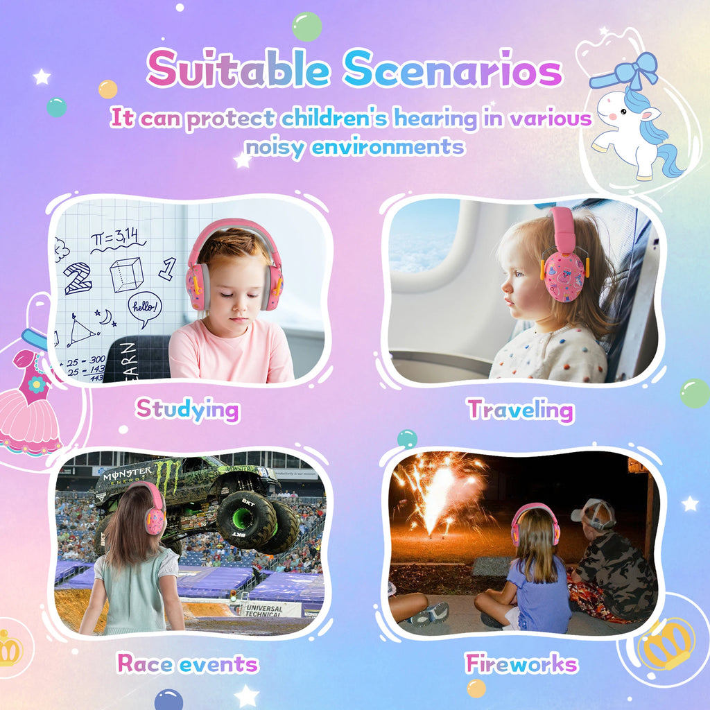 Children's Noise-Reducing Ear Protection Earmuffs