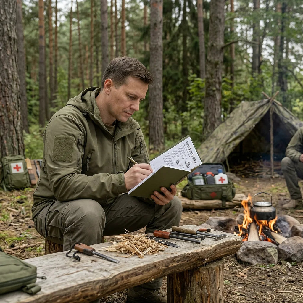 Survival Notebook Outdoor Survival Guide And Planning Manual Waterproof Rugged Paper With Skill Charts