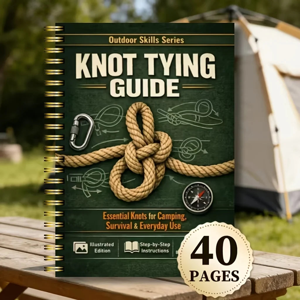 Illustrated Complete Knot Guide for Camping Hiking Daily Survival Home