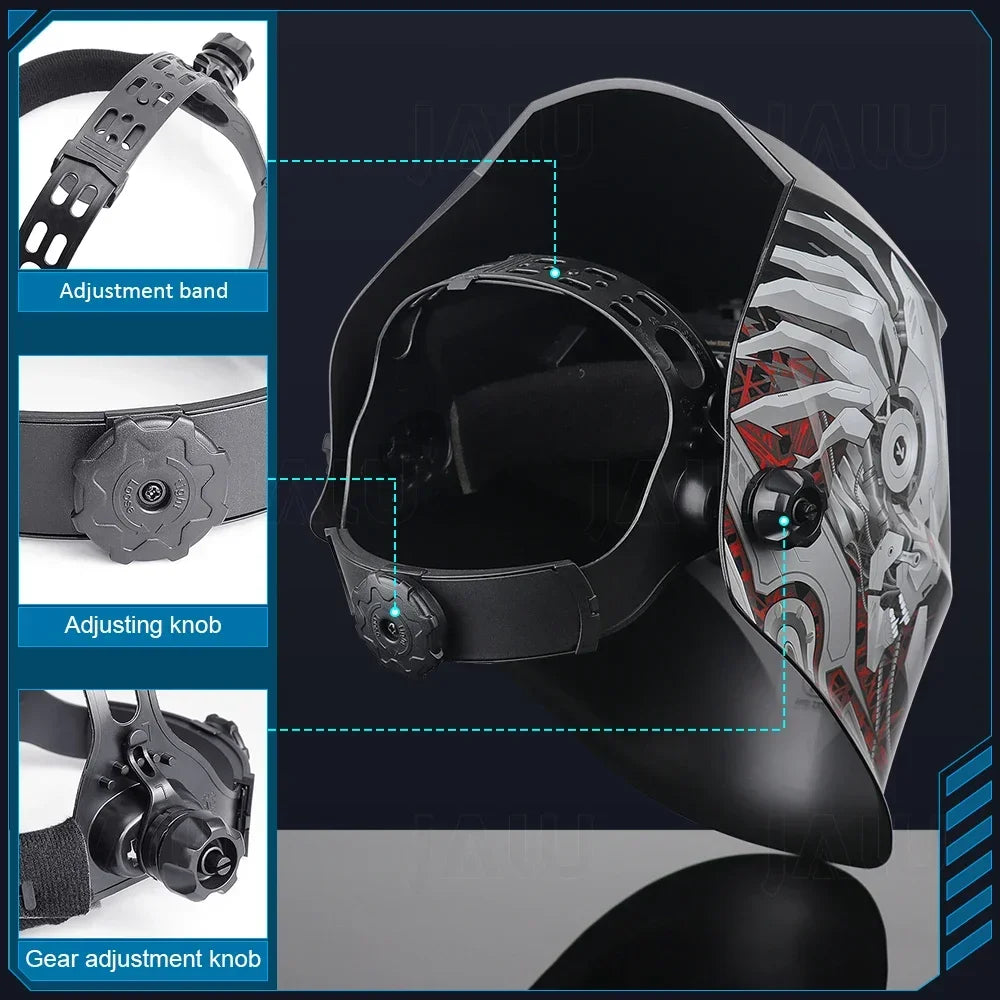 JALU Solar Auto-Darkening Welding Helmet