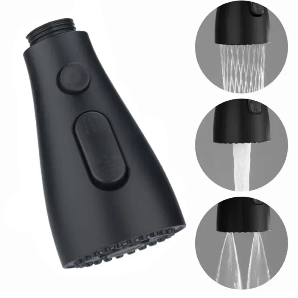 3-Mode Water-Saving Kitchen Faucet Spray Head