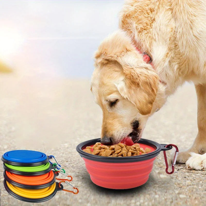 Collapsible Silicone Dog Travel Bowl Food & Water Bowl