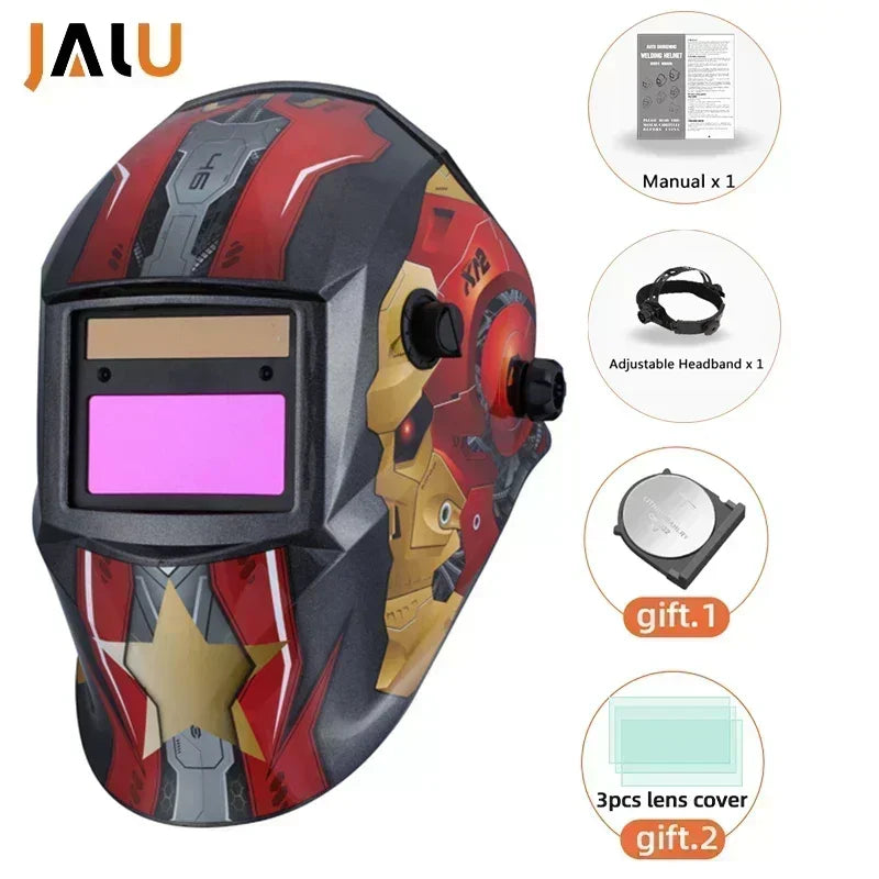 JALU Solar Auto-Darkening Welding Helmet