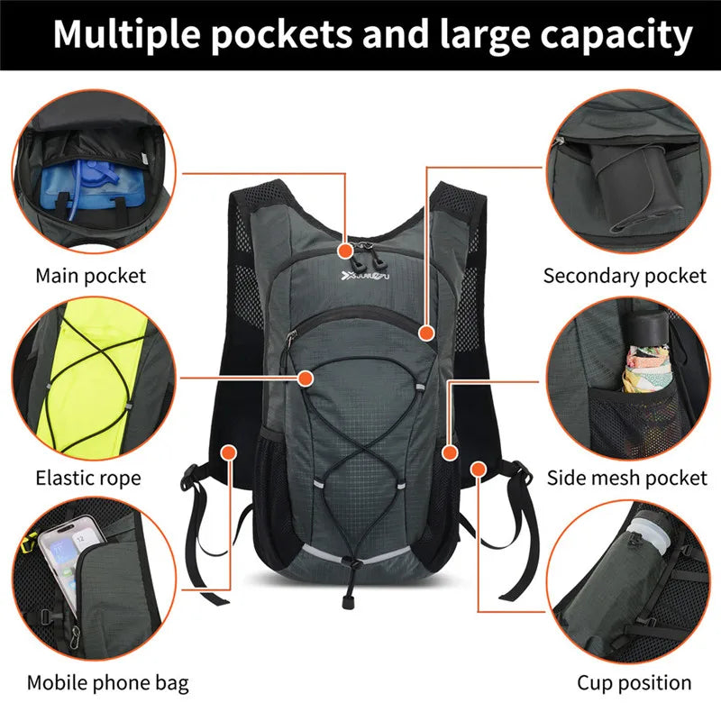 18L Lightweight Hiking Backpack with Hydration Bag
