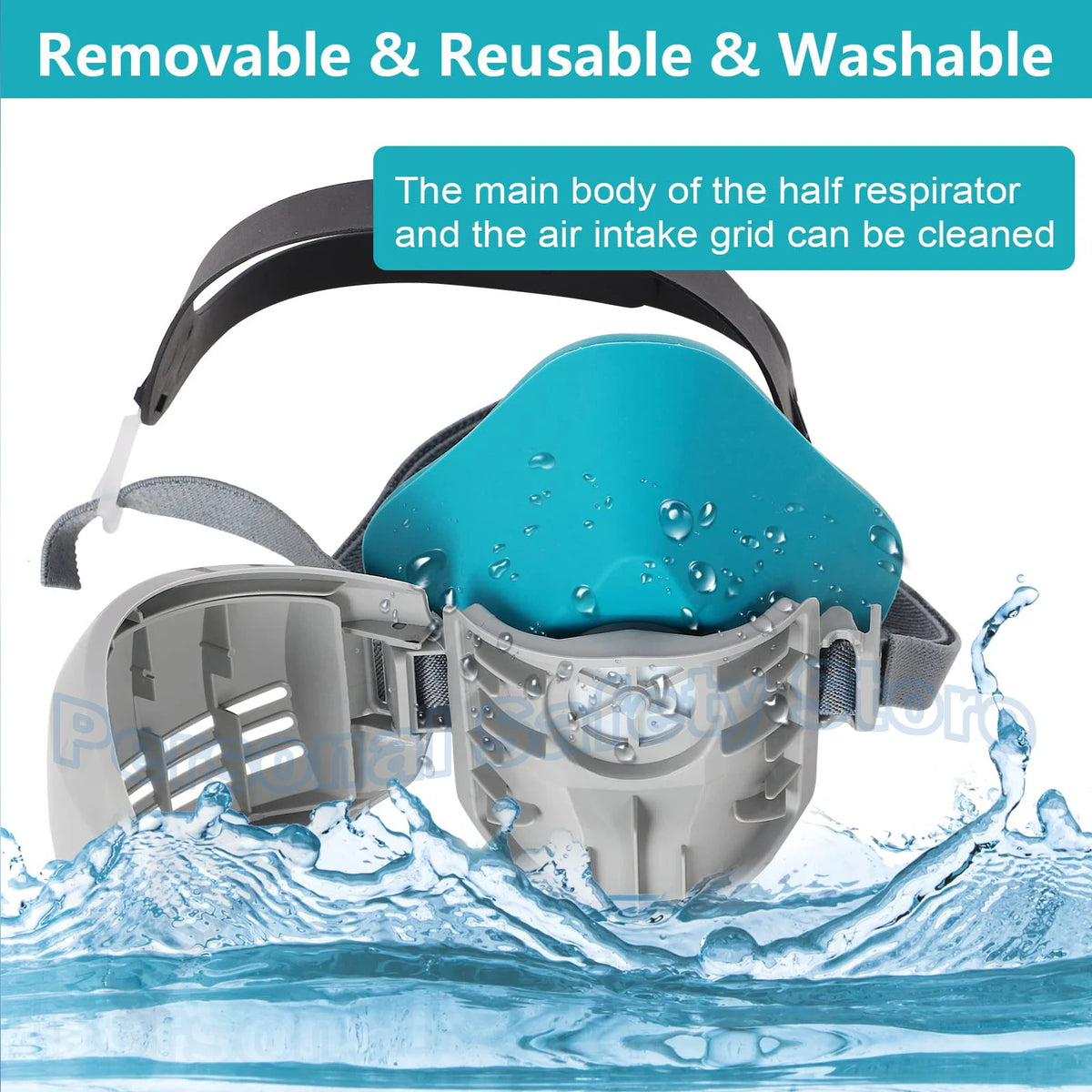 Reusable Half-Face Respirator Mask
