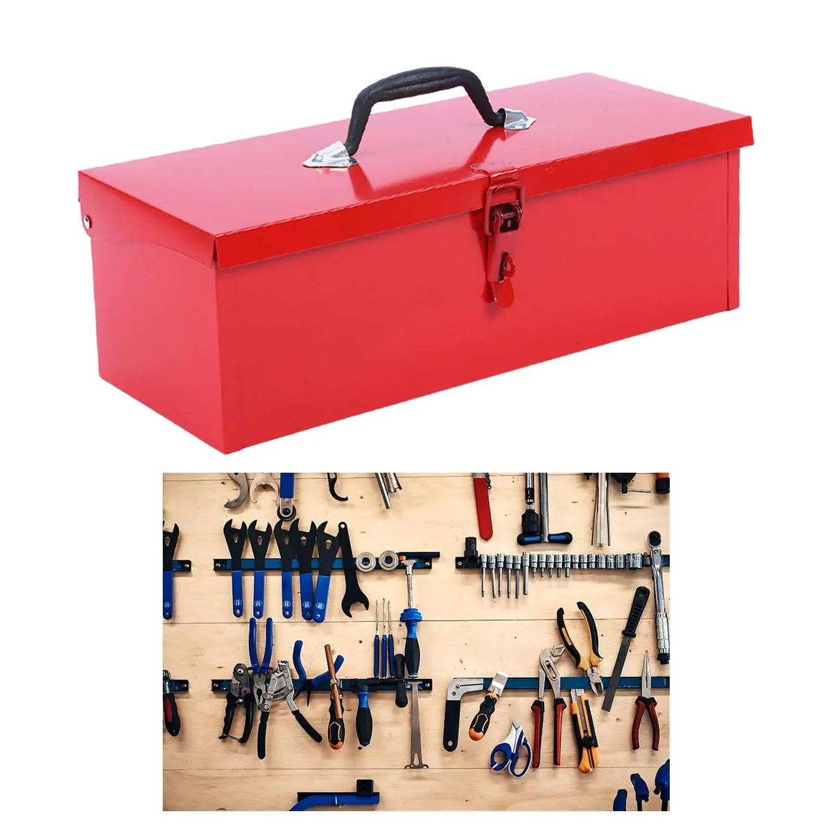 Portable Iron Tool Box – Lockable Storage Case