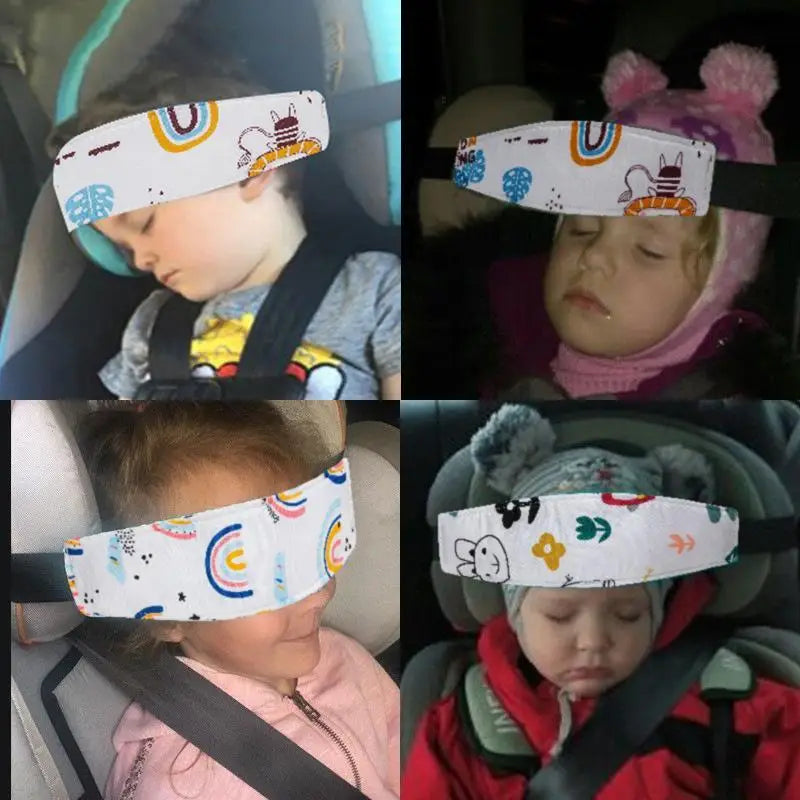 Adjustable Toddler Car Seat Head Support Strap