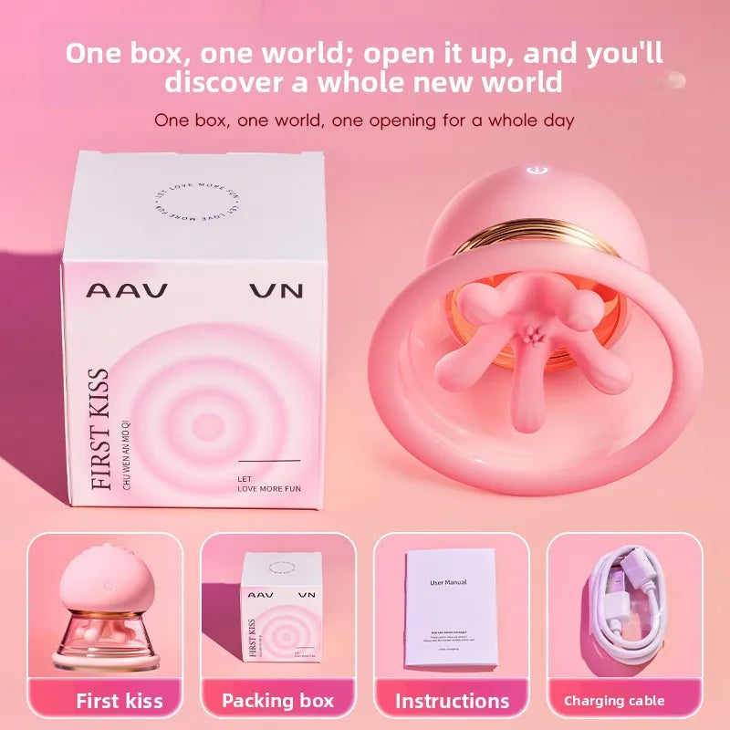 Electric Nipple Suction Stimulator & Breast Massager – Pink