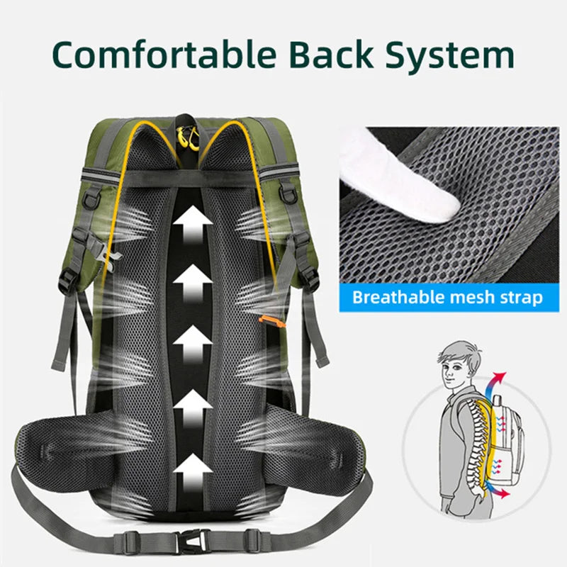 50L Large Travel & Hiking Backpack
