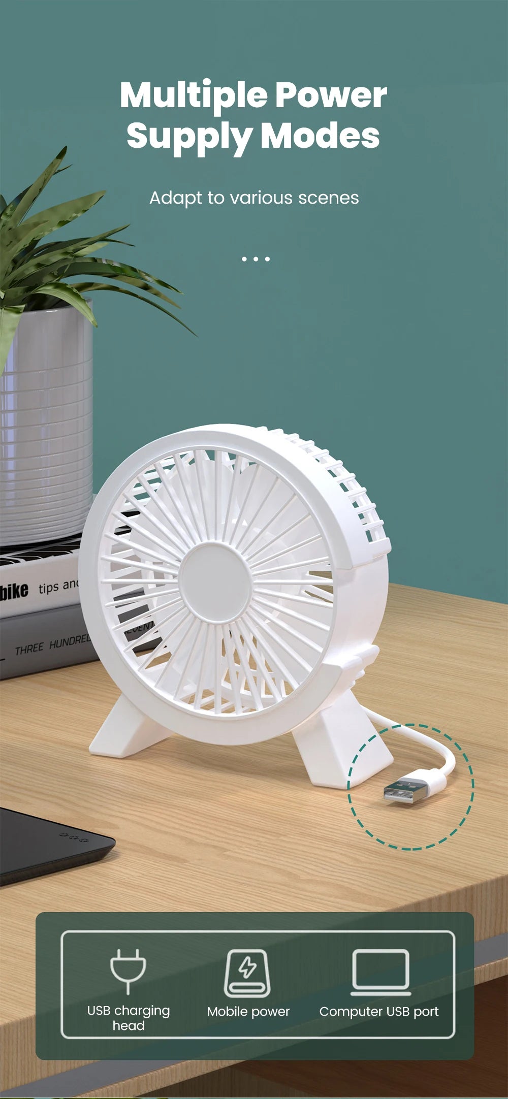 Mini USB Desk Fan