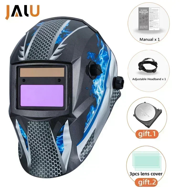JALU Solar Auto-Darkening Welding Helmet