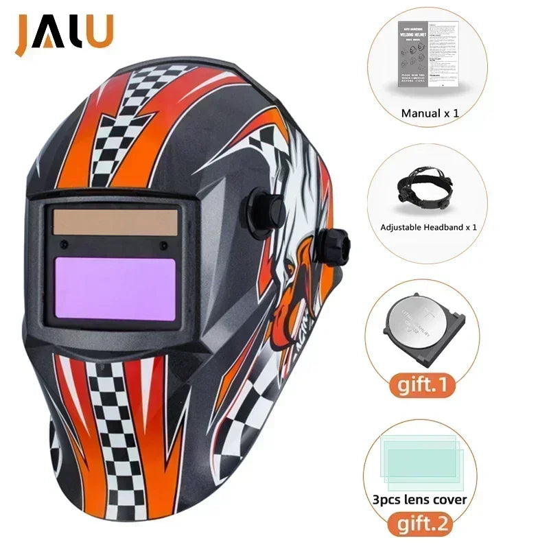 JALU Solar Auto-Darkening Welding Helmet