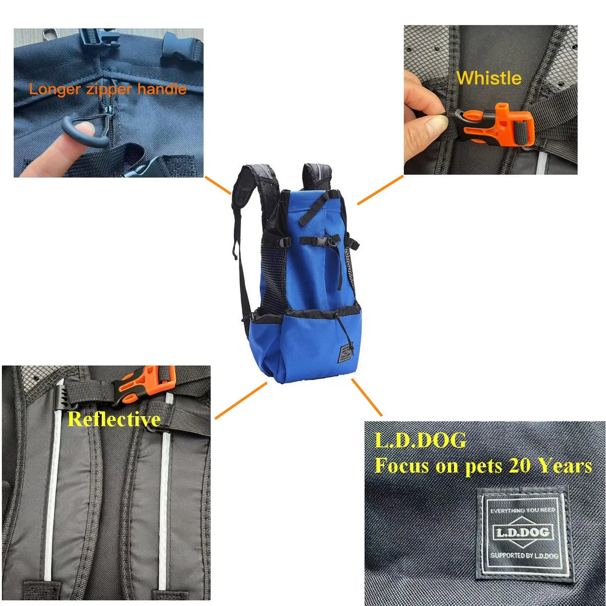 Breathable Dog Carrier Backpack for Travel & Hiking