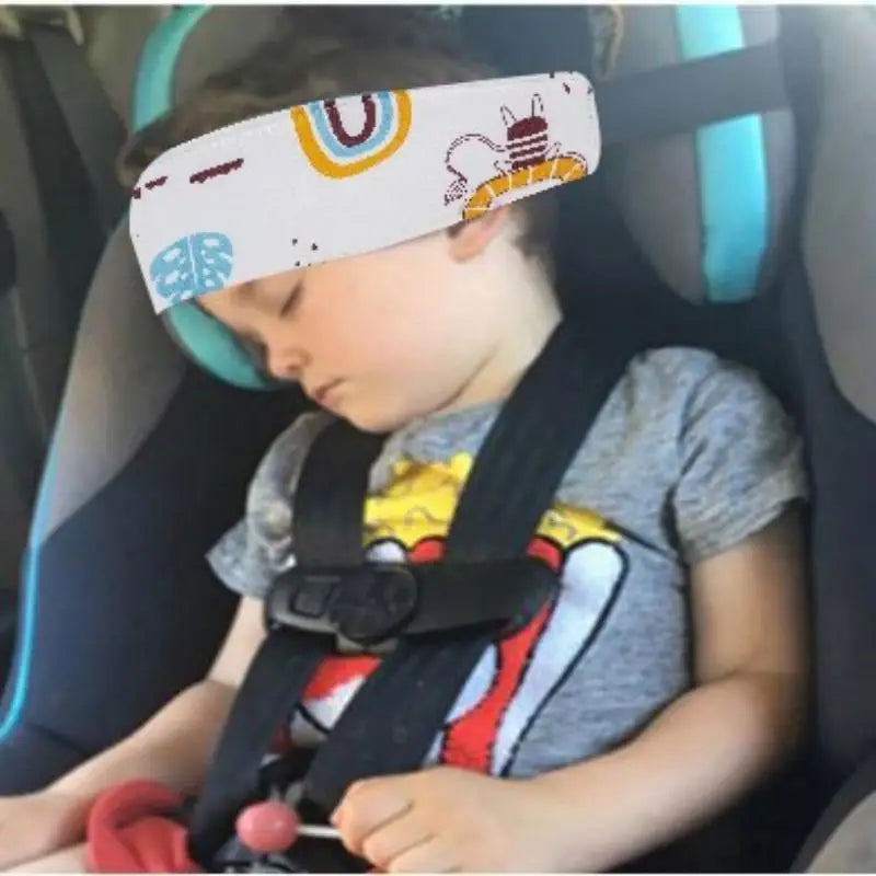 Adjustable Toddler Car Seat Head Support Strap